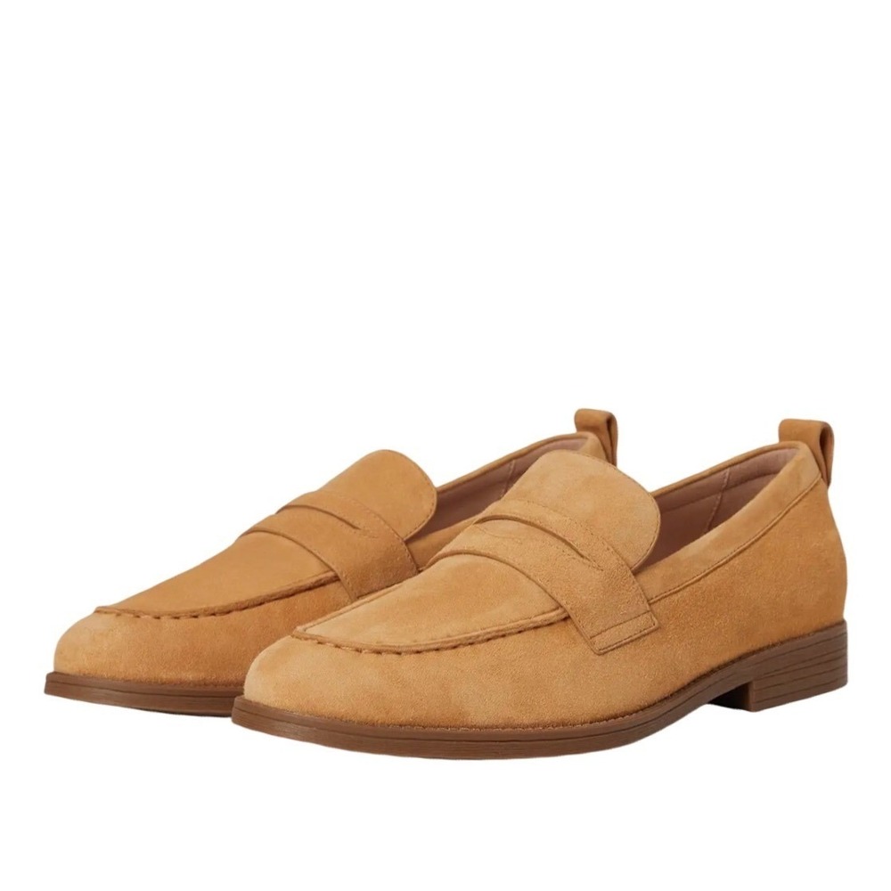 Cole Haan Suede Loafer Flats Camel Tan Women 8B
